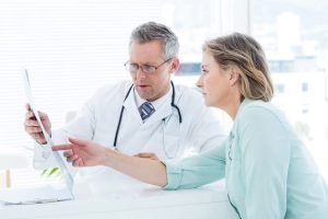 Doctor talking to patient about mental health in Connecticut