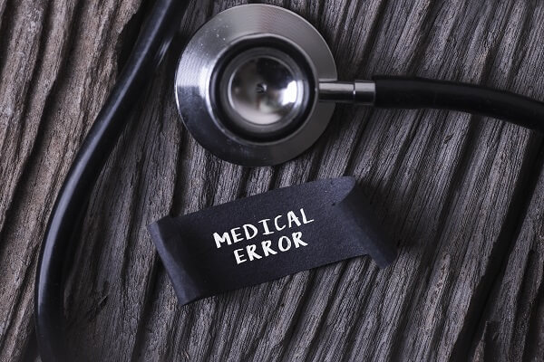 stethoscope that is labeled medical error