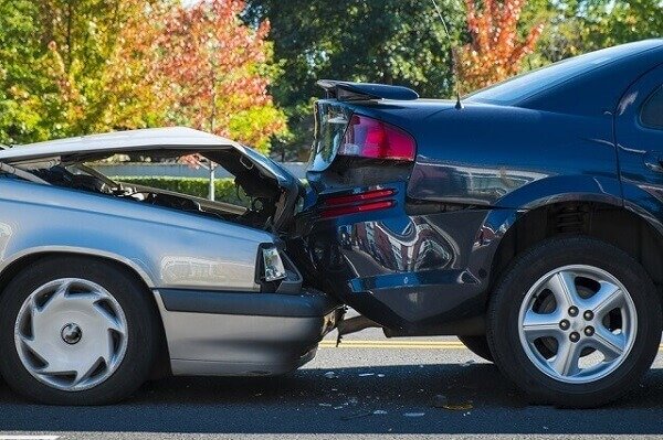 Accident caused by distracted driver.