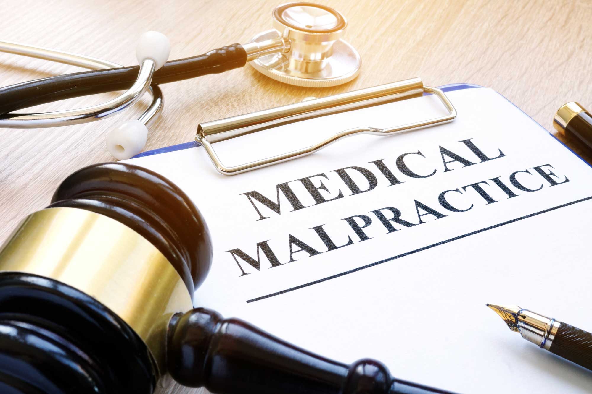Medical Malpractice Paper and Gavel