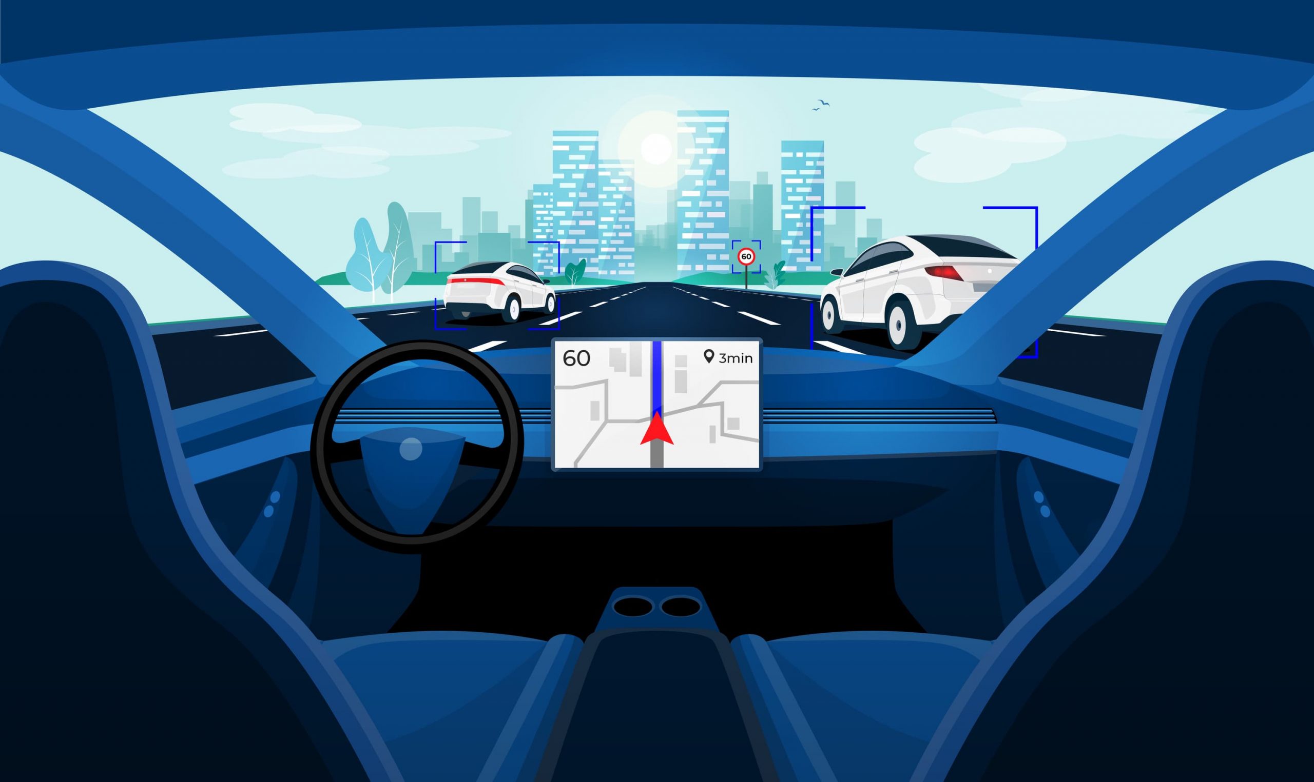 Autonomous smart driverless car
