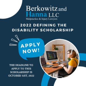2022 Defining the Disability Scholarship - Berkowitz Hanna